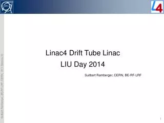 Linac4 Drift Tube Linac LIU Day 2014