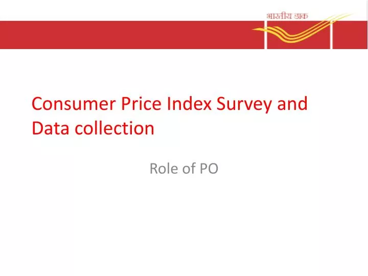 consumer price index survey and data collection