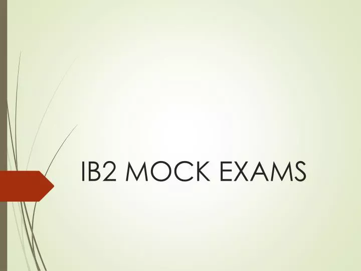 ib2 mock exams