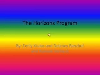 The Horizons Program