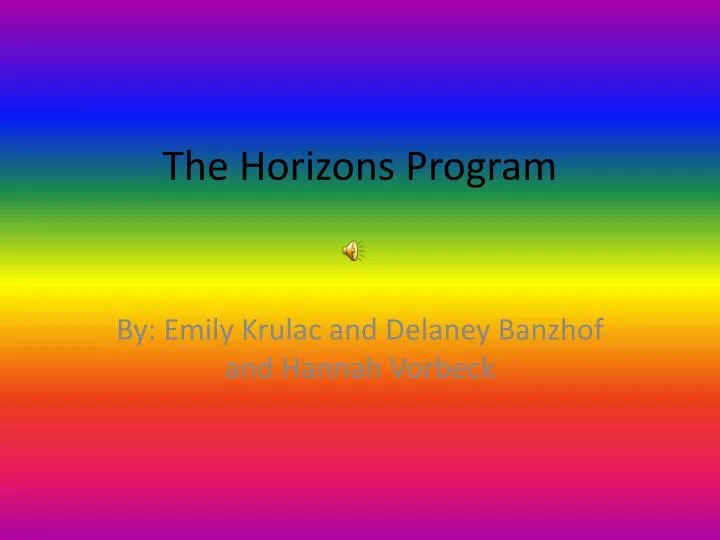 the horizons program