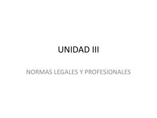 unidad iii