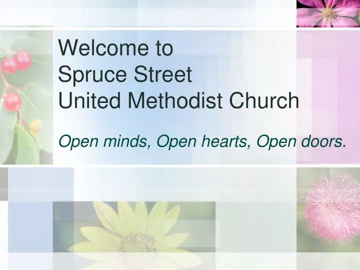 welcome to spruce street united methodist church