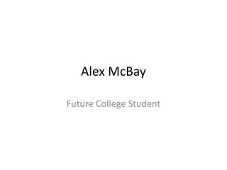 Alex McBay