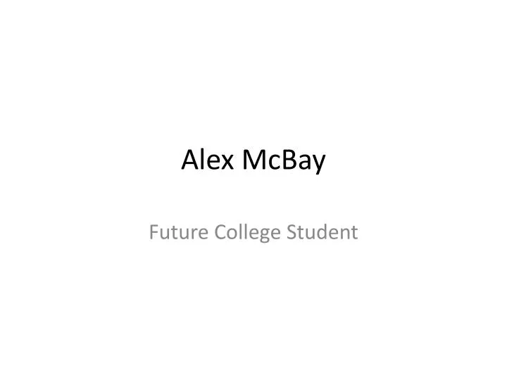 alex mcbay