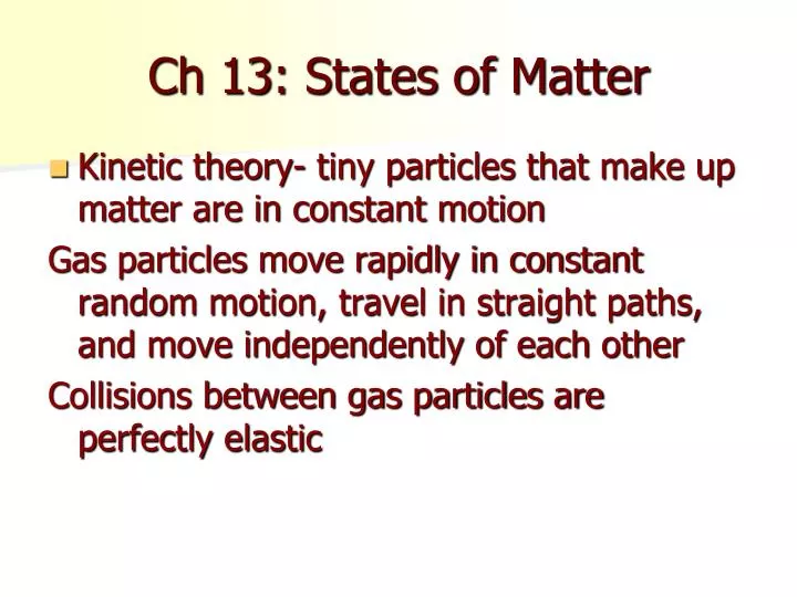 ch 13 states of matter