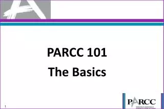 PARCC 101 The Basics