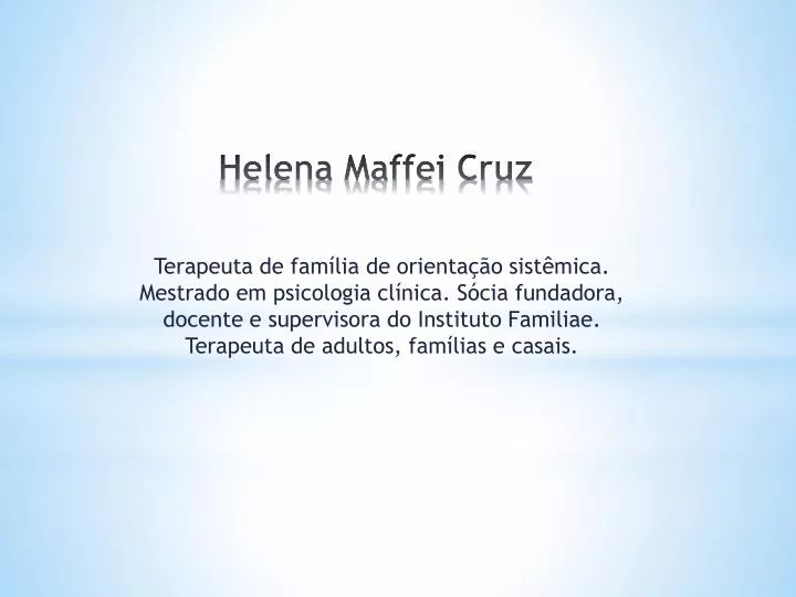 helena maffei cruz