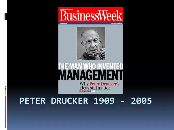 peter drucker 1909 2005