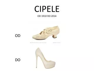 cipele od 1910 do 2014