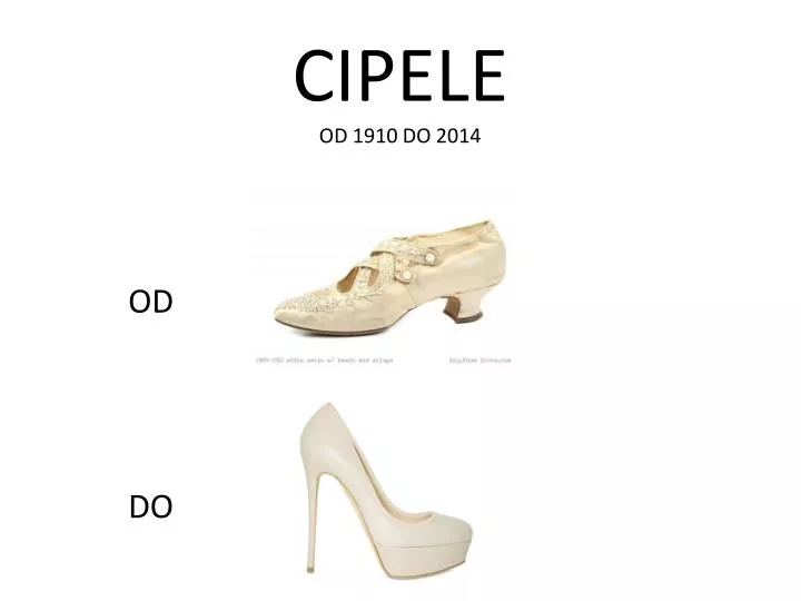 cipele od 1910 do 2014