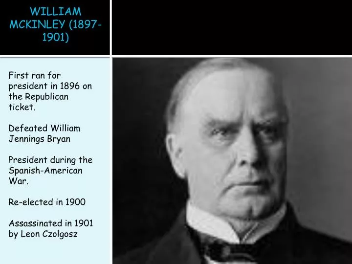 william mckinley 1897 1901