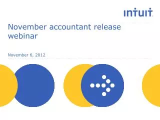 November accountant release webinar