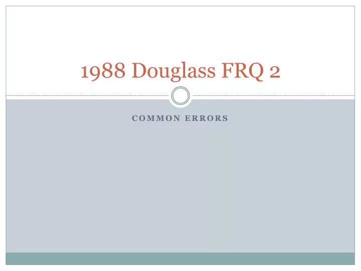 1988 douglass frq 2