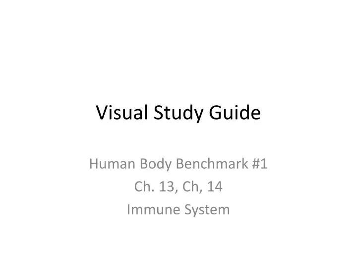 visual study guide