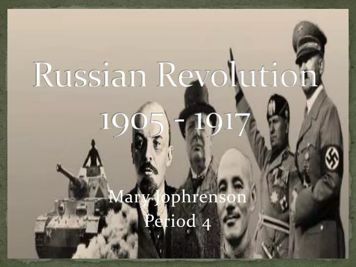 russian revolution 1905 1917