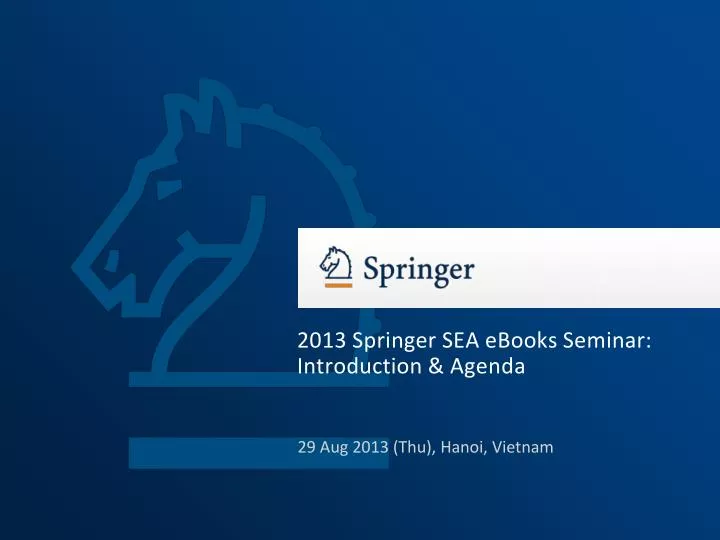 2013 springer sea ebooks seminar introduction agenda