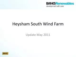 Heysham South Wind Farm