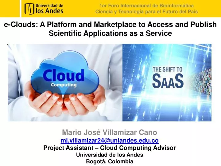 e clouds a platform and marketplace to access and publish scientific applications as a service