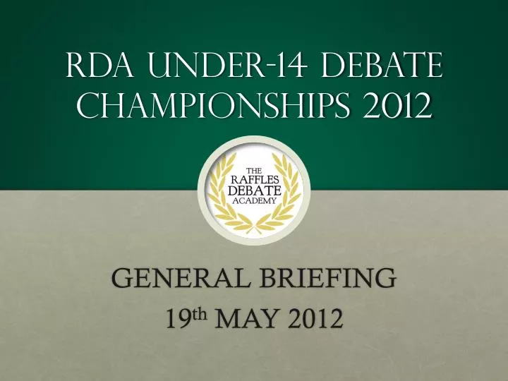 rda under 14 debate championships 2012