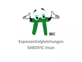 Exponentialgleichungen SABOVIC Iman