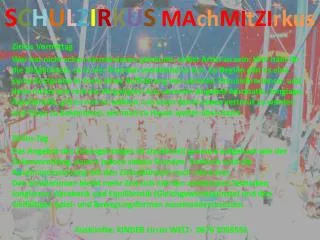 s c h u l z i r k u s ma ch mi t zi rkus