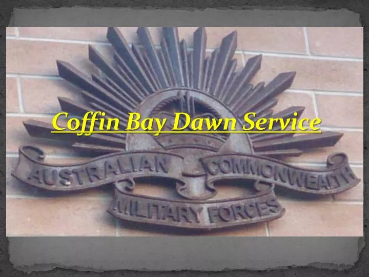 coffin bay dawn service