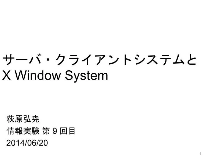 x window system