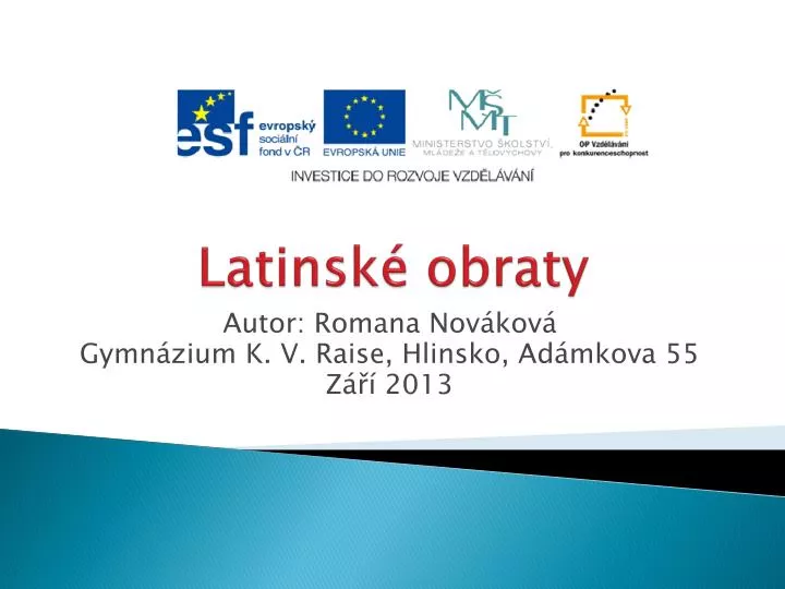 latinsk obraty