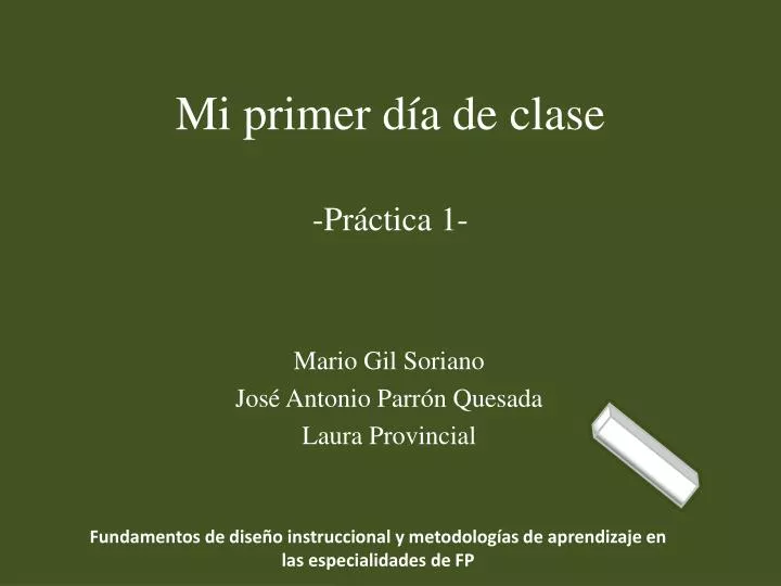 mi primer d a de clase pr ctica 1