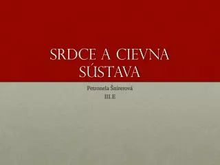 srdce a cievna s stava