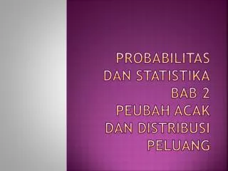 PPT - STATISTIKA DAN PELUANG PowerPoint Presentation, Free Download ...