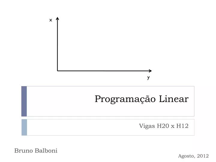 programa o linear