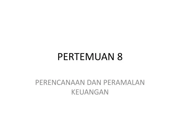 pertemuan 8