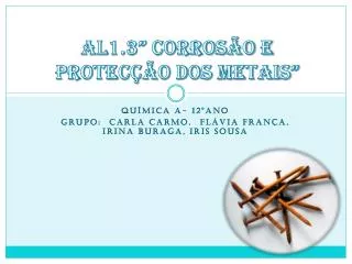 al1 3 corros o e protec o dos metais