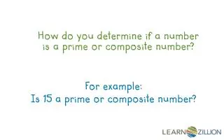 How do you determine if a number is a prime or composite number?