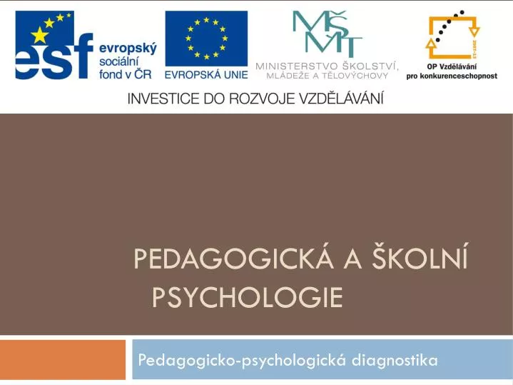 pedagogick a koln psychologie