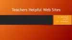 Teachers Helpful Web Sites