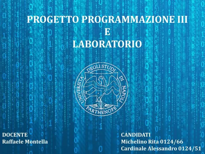 progetto programmazione iii e laboratorio