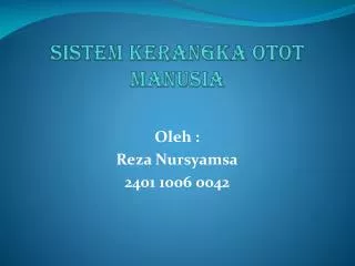 sistem kerangka otot manusia