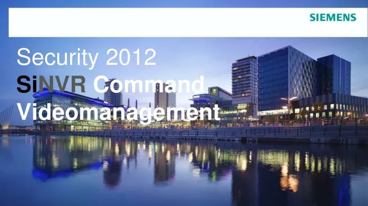 security 2012 si nvr command videomanagement