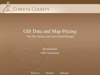 GIS Data and Map Pricing