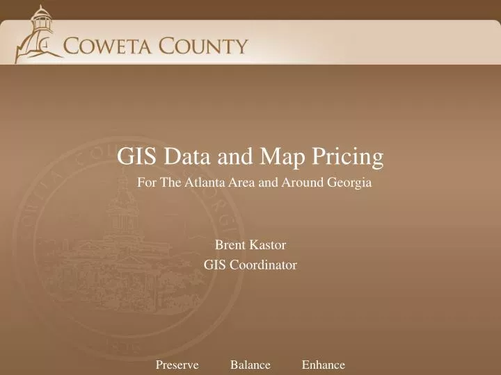 gis data and map pricing