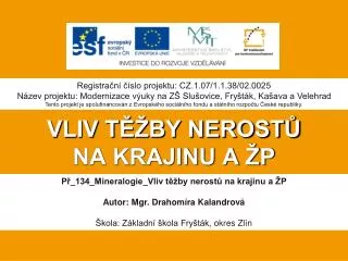 vliv t by nerost na krajinu a p
