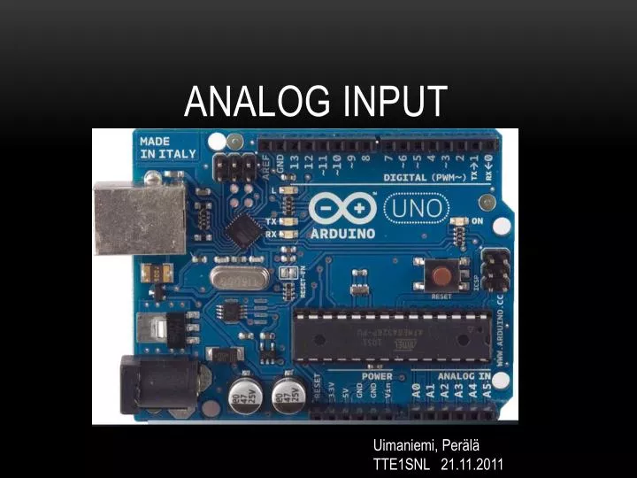 analog input