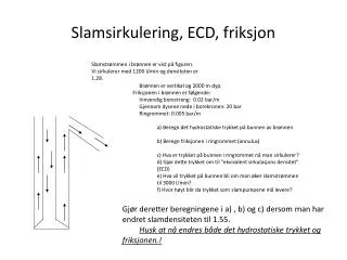 slamsirkulering ecd friksjon
