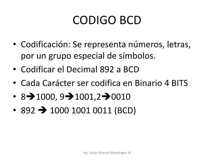 codigo bcd