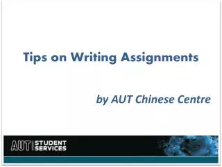 Tips on Writing Assignments