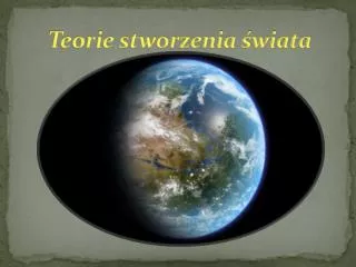 teorie stworzenia wiata