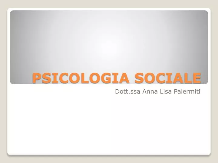 psicologia sociale